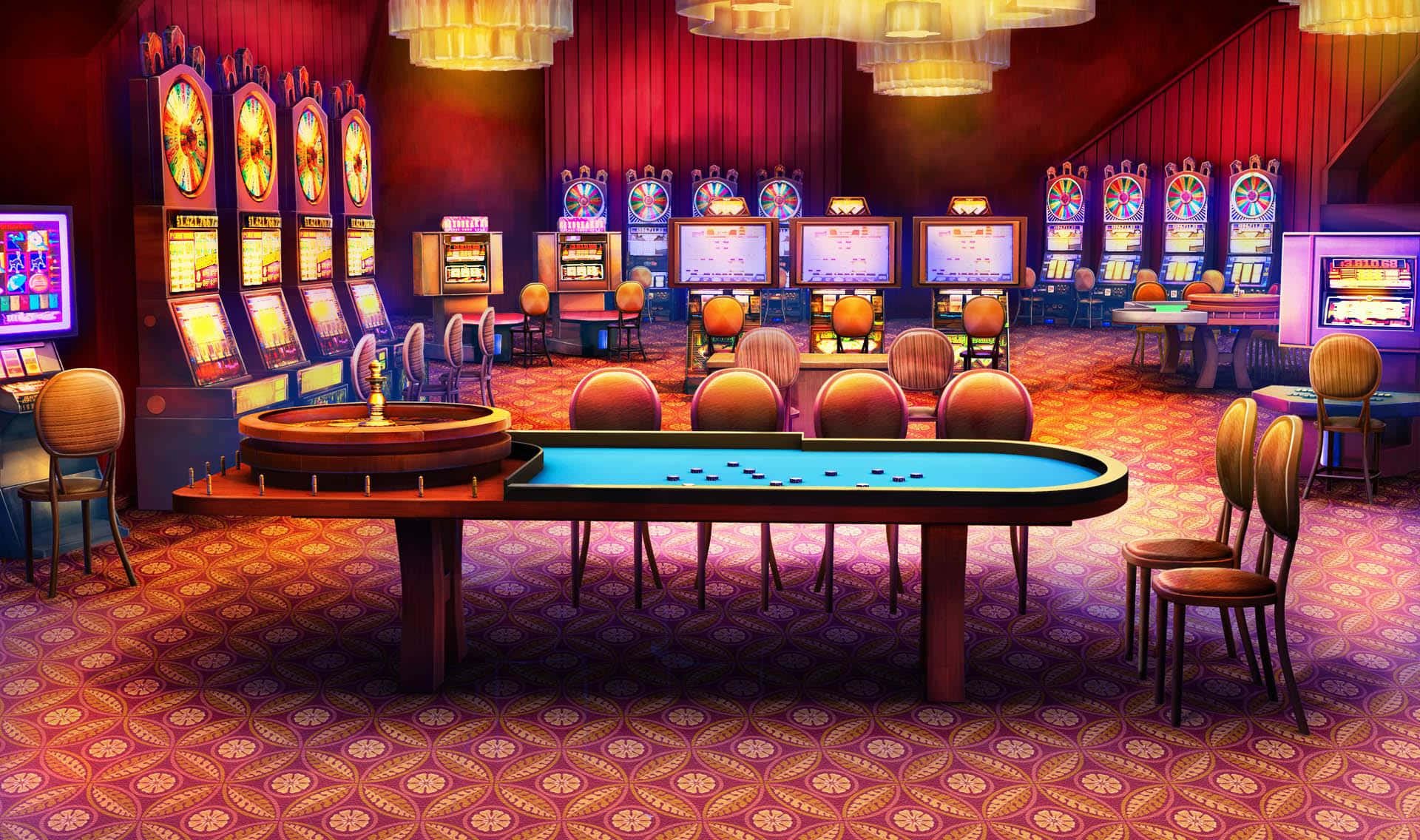 Layar dashboard permainan dengan pilihan slot dan permainan live dealer